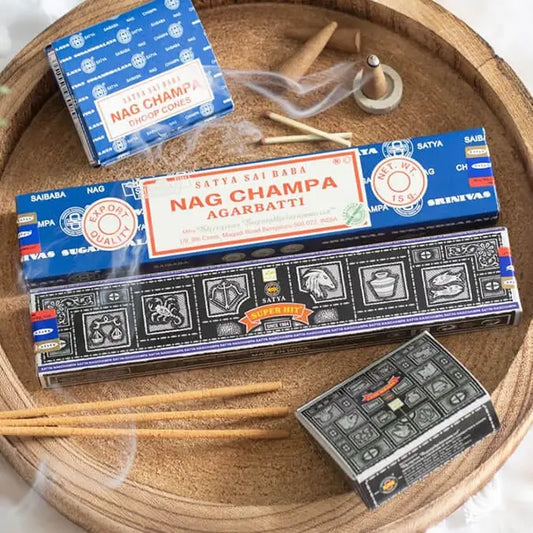 Satya røkelsespinner  Nag champa  15 gram