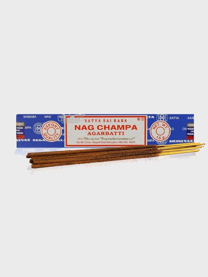 Satya røkelsespinner  Nag champa  15 gram